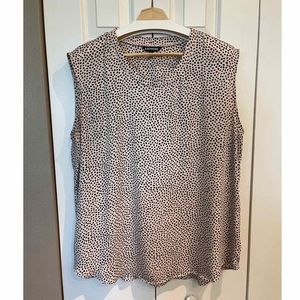 Express Cream and Black Polka Dot Blouse